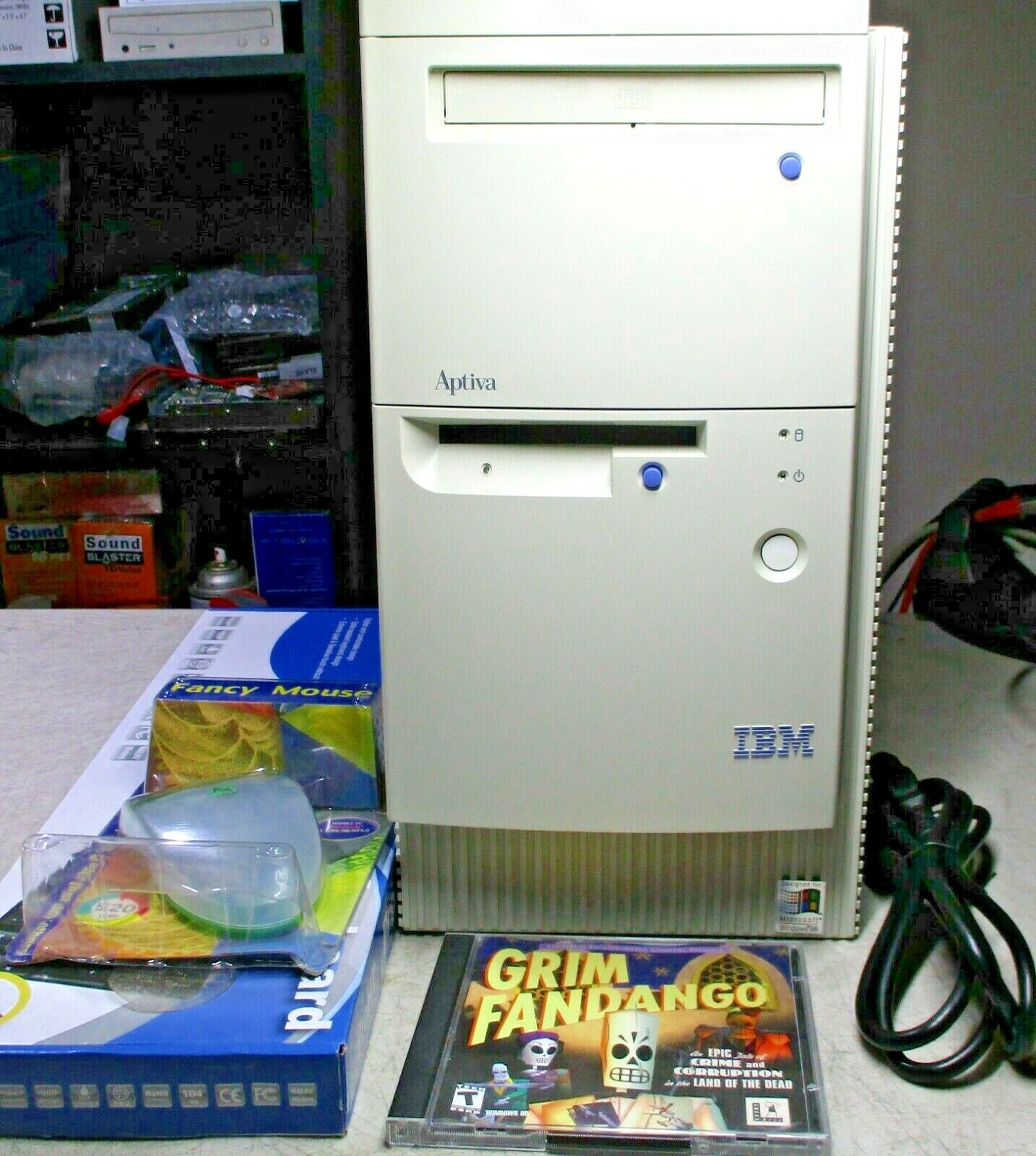 IBM Windows 98 95 DOS Gaming Computer 3.5FD CD Restore CDs PCI ISA Grim Fandango