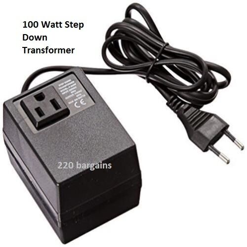 220/240 To 110/120 Volt European Power Converter Step Down Transformer 100 watt