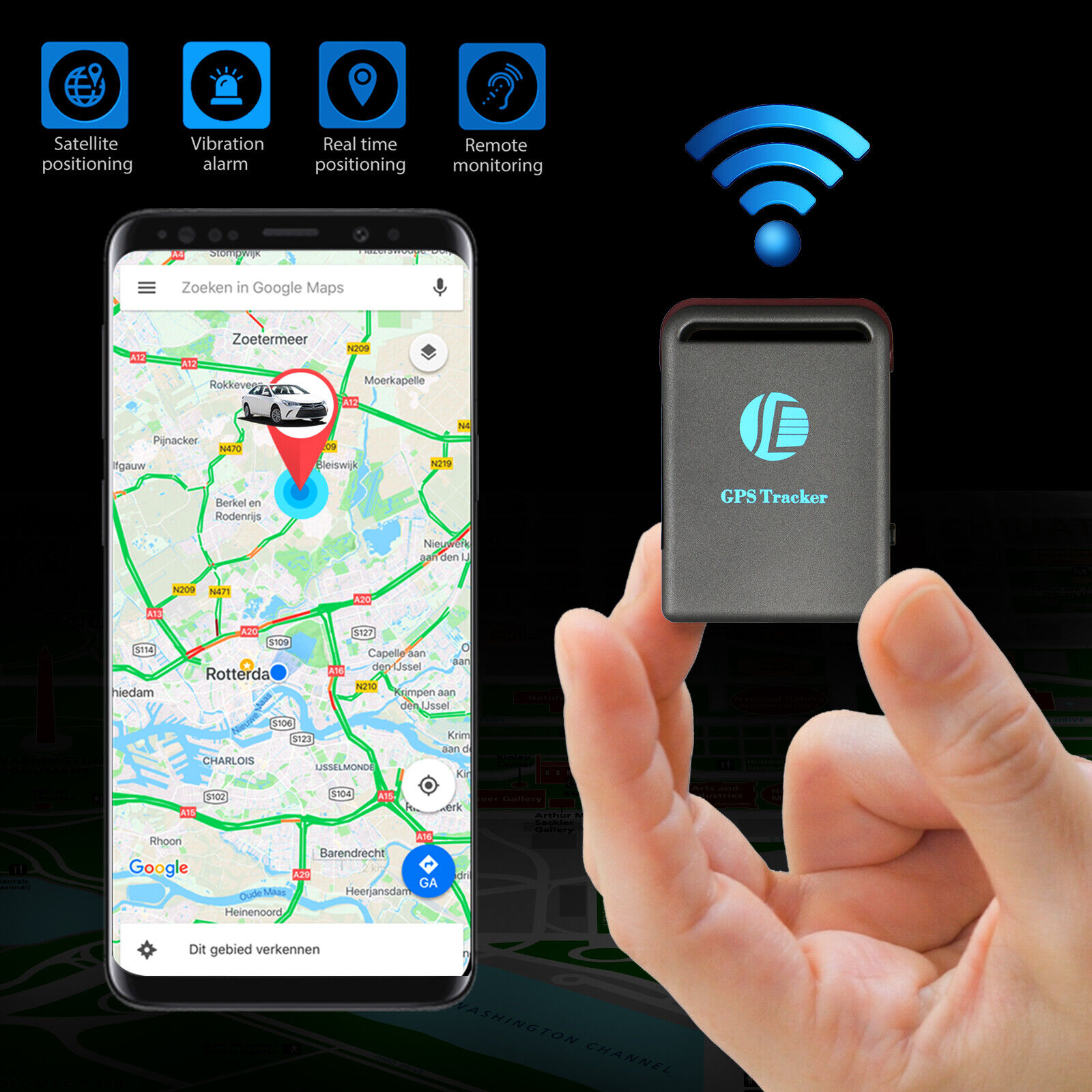 Magnetic GPS Tracker Real time Vehicles kids Hidden Car Tracking device GSM GPRS
