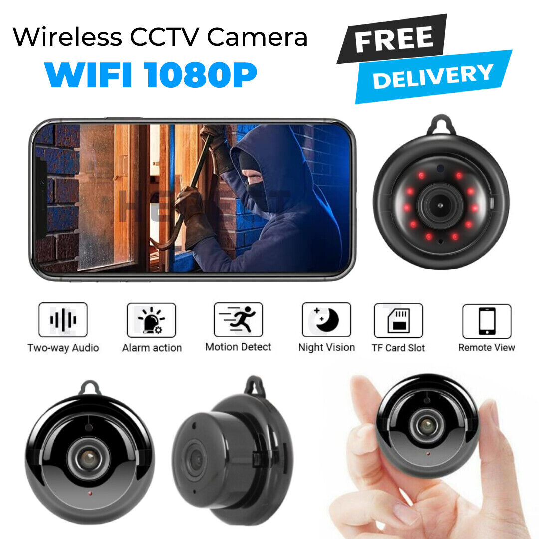 CCTV Camera WiFi 1080P Wired IR Indoor Outdoor Security Night Vision Home CAM