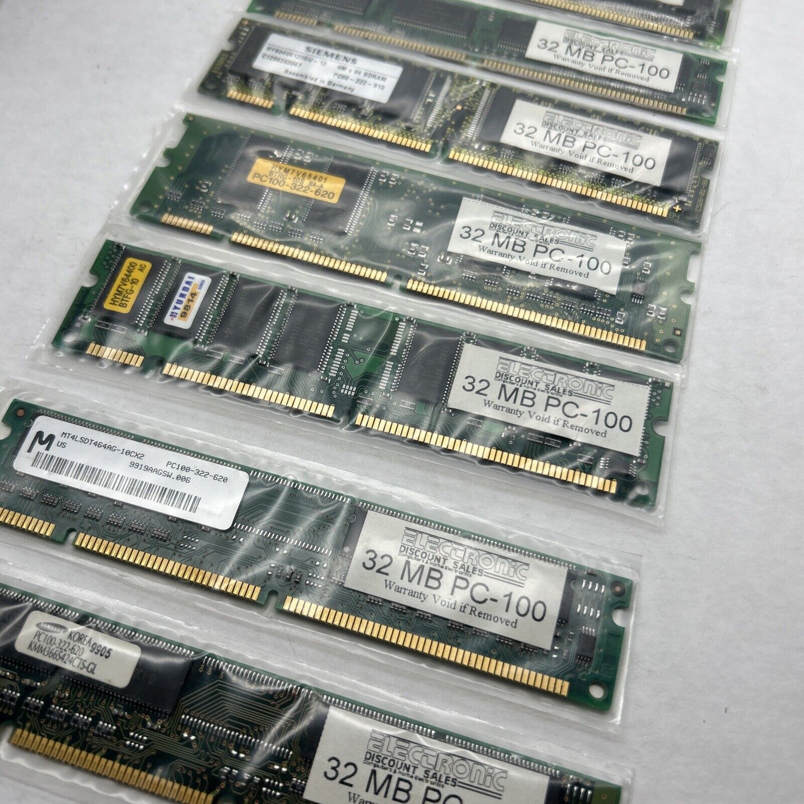 32MB 168-Pin SDRAM DIMM PC100 Desktop Memory 4x64 PC-100 Micron IBM