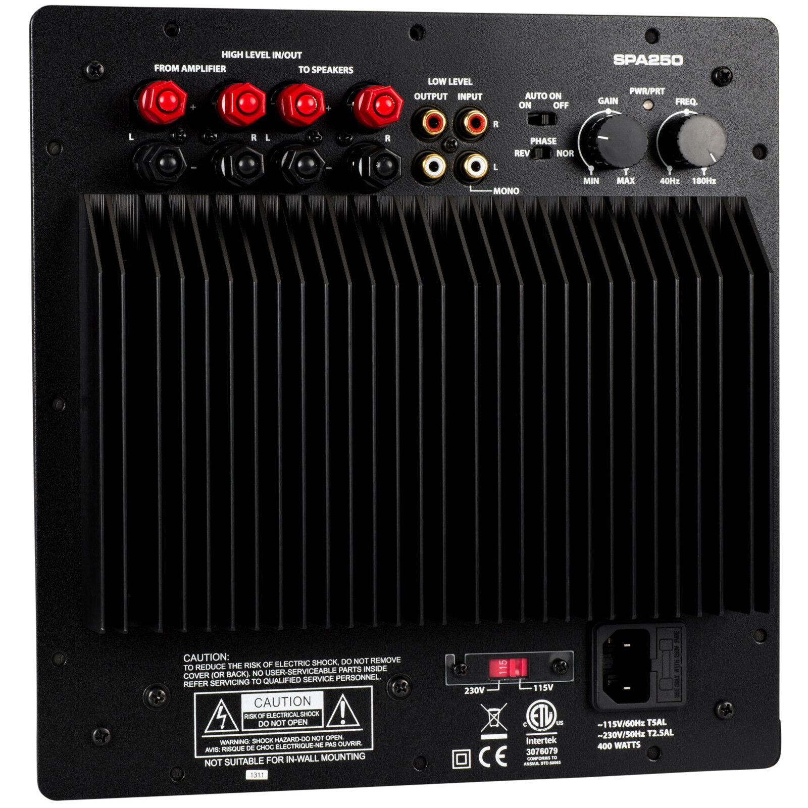 Dayton Audio SPA250 250 Watt Subwoofer Amplifier