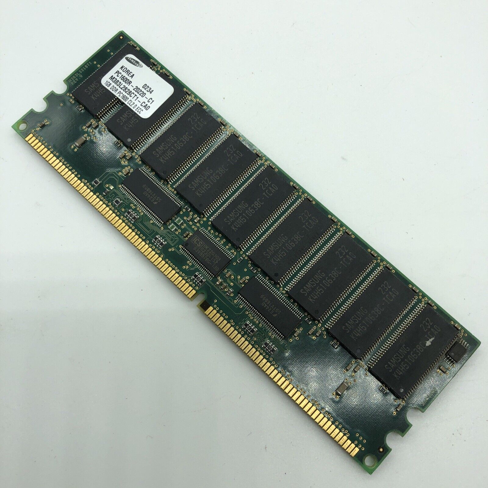 1GB PC1600R CL2 ECC DDR SDRAM DIMM Samsung 128mx72 Server Memory *Warranty