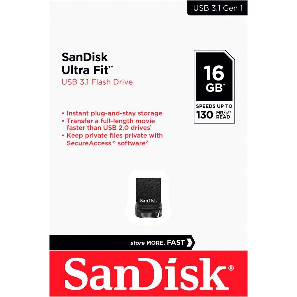 Sandisk Ultra Fit USB 3.0 3.1 Flash Drive 16GB 32GB 64GB 128GB 256G 512GB Memory