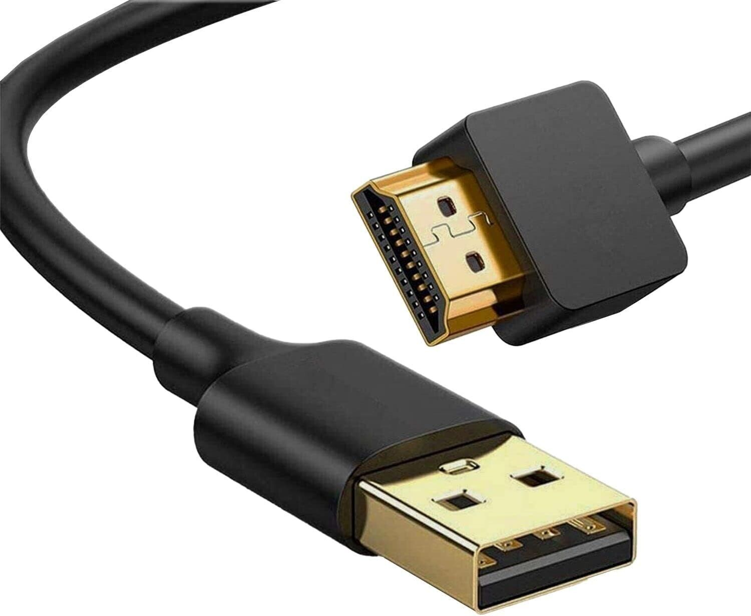 USB 2.0 to HDMI Male HD 1080P Monitor Display Audio Video Converter Cable 6 feet