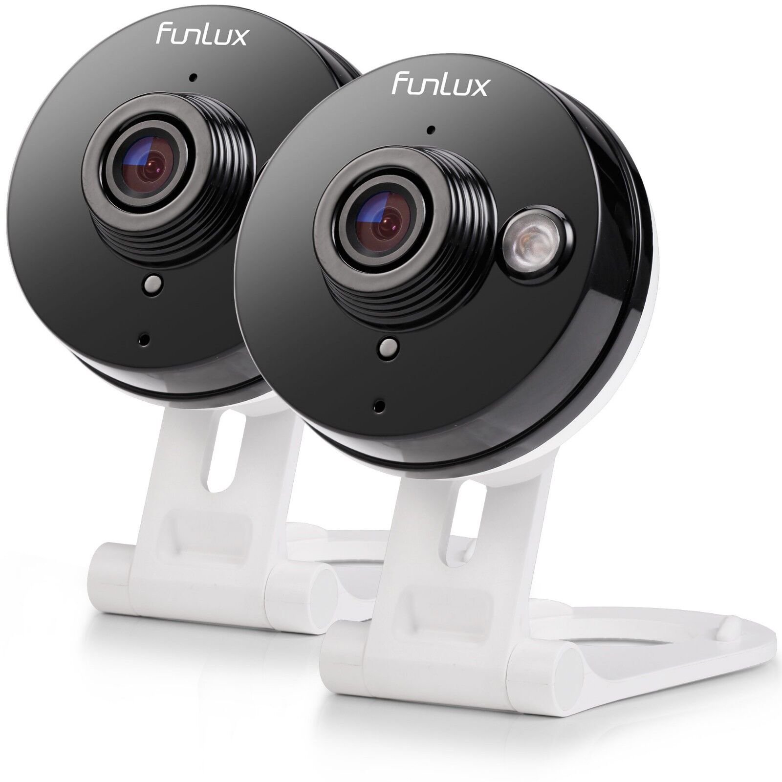 Funlux® Mini 720P HD Wireless IP IR Home Security Camera (2-Pack) W/ Free App