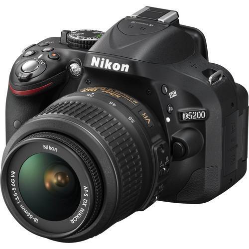 Nikon D5200 24.1 MP Digital SLR Camera - Black (Kit w/ 18-55 VR Lens)