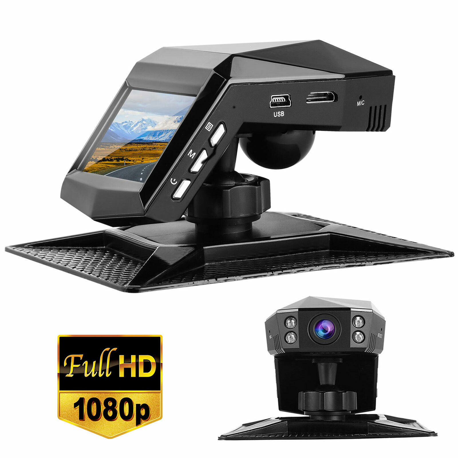 2” Display 1080 Car Dash Cam IR Night Vision Dashboard Camera 170° G-Sensor WDR