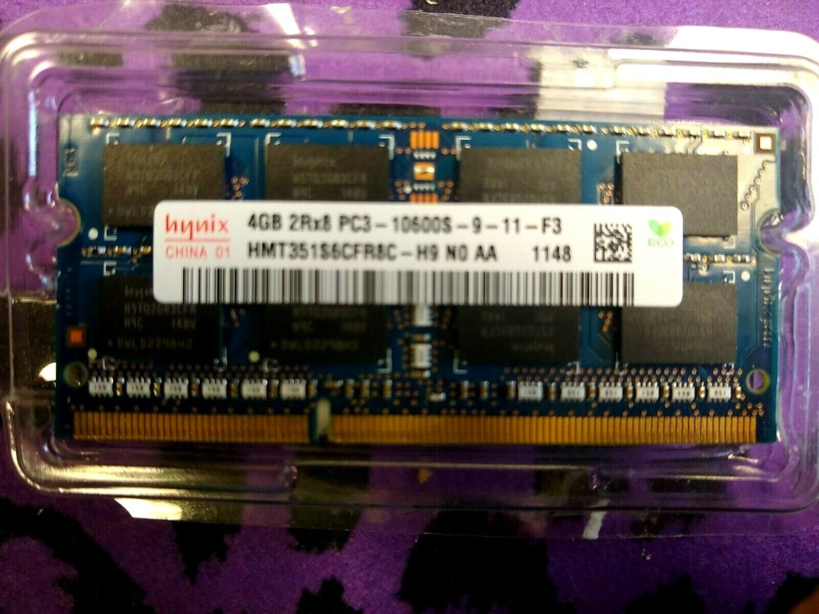 Hynix 4GB SO-DIMM 1333 MHz DDR3 106000S 9-11-F3 SDRAM Memory (HMT351S6BFR8C-H9)