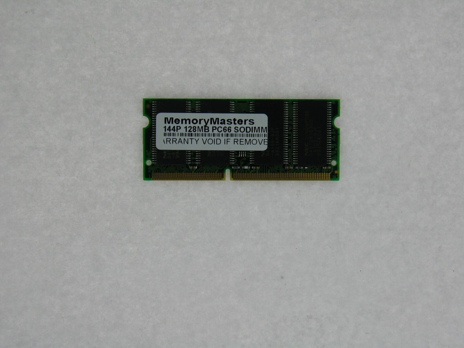 128MB  MEMORY 16X64 PC66 10NS 3.3V SDRAM 144 PIN SO DIMM