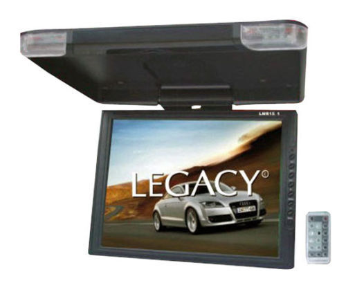 Legacy LMR15.1 Wide LCD TFT Car SUV TRUCK Flip Down Roof Mount Monitor TV IR