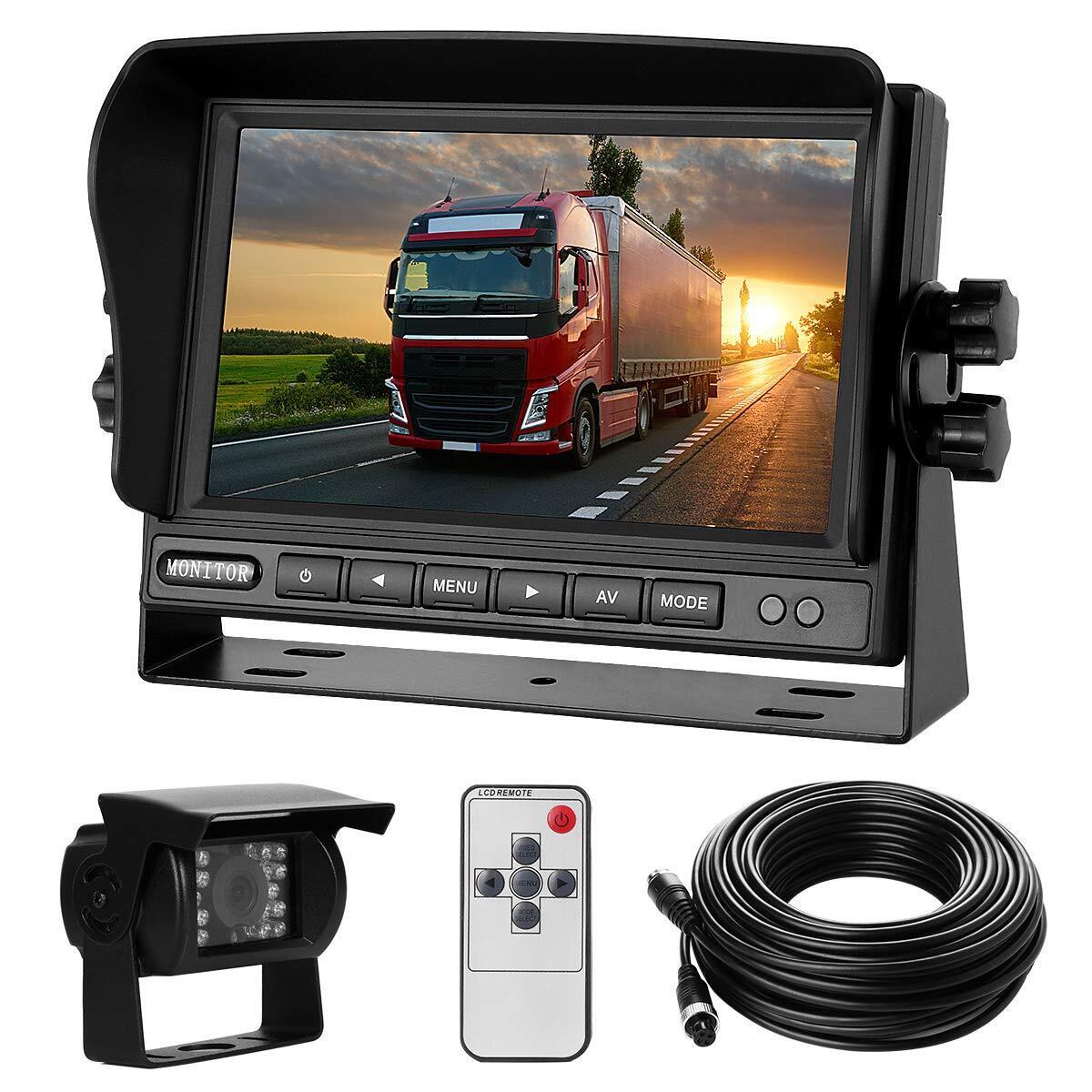 Backup Camera System Kit 7 LCD Reversing Monitor +Rear View Back Up Camera w