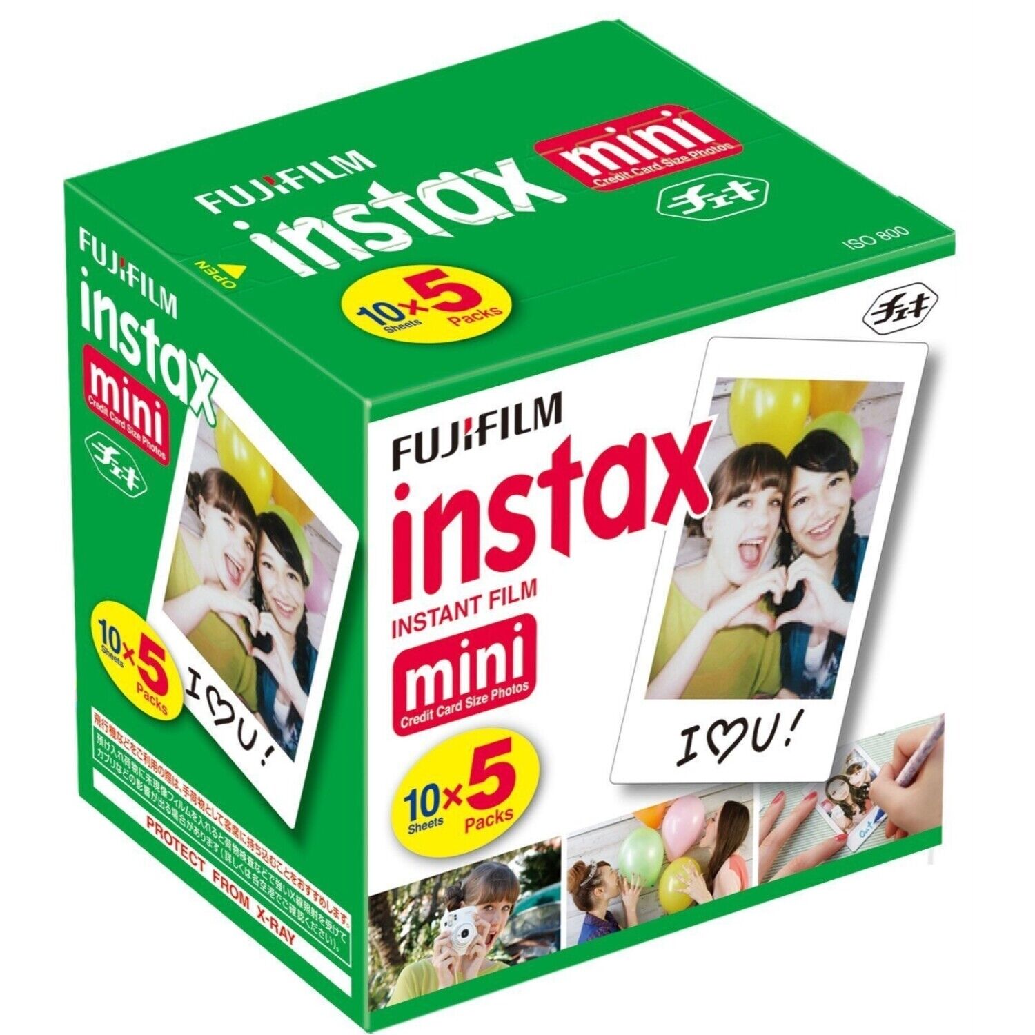 Fujifilm Instax Mini Instant Film 10 Sheets x 5 Packs For mini,7S,8,9,10,11,12