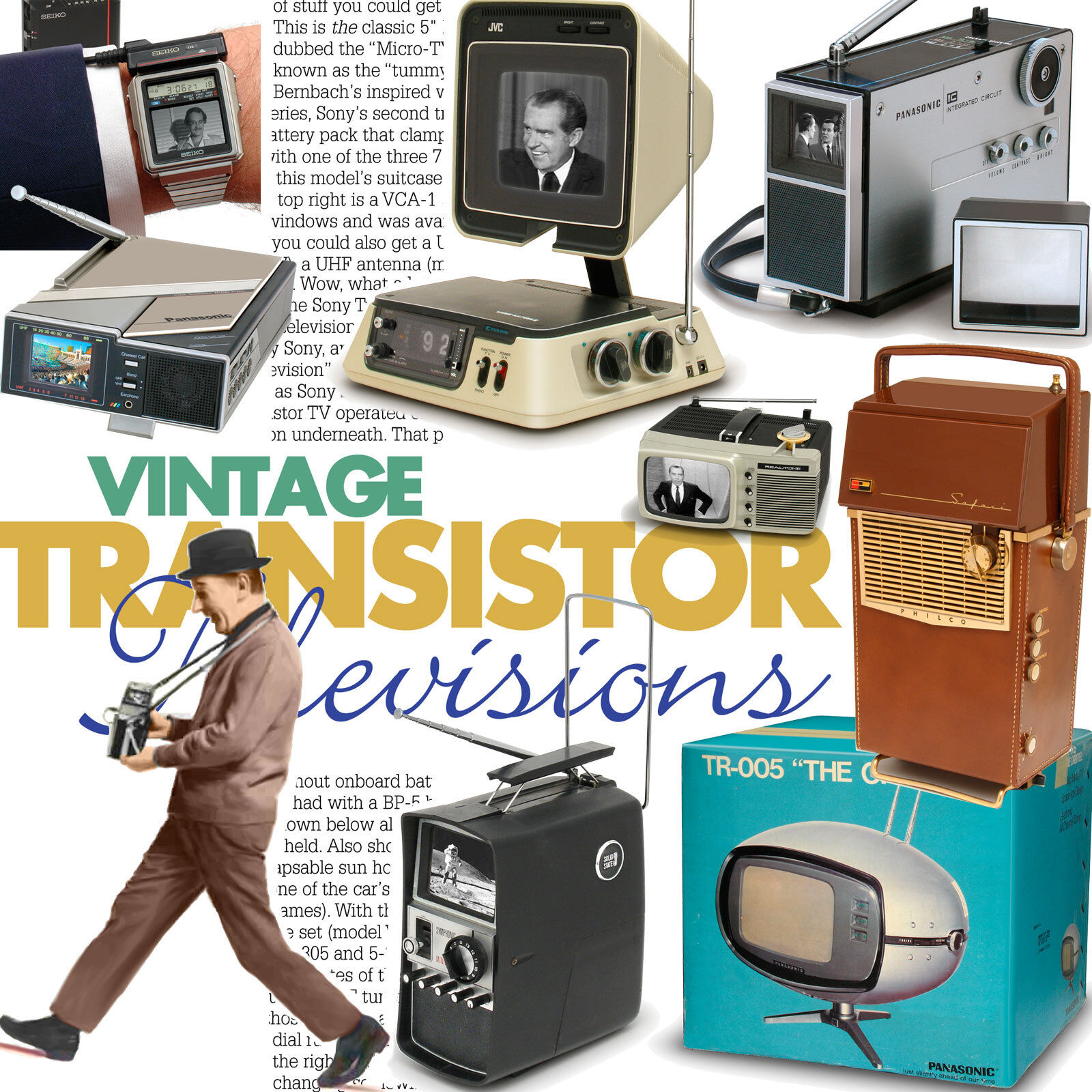 Vintage Transistor Televisions TV collector book Philco Safari Sony Seiko Casio