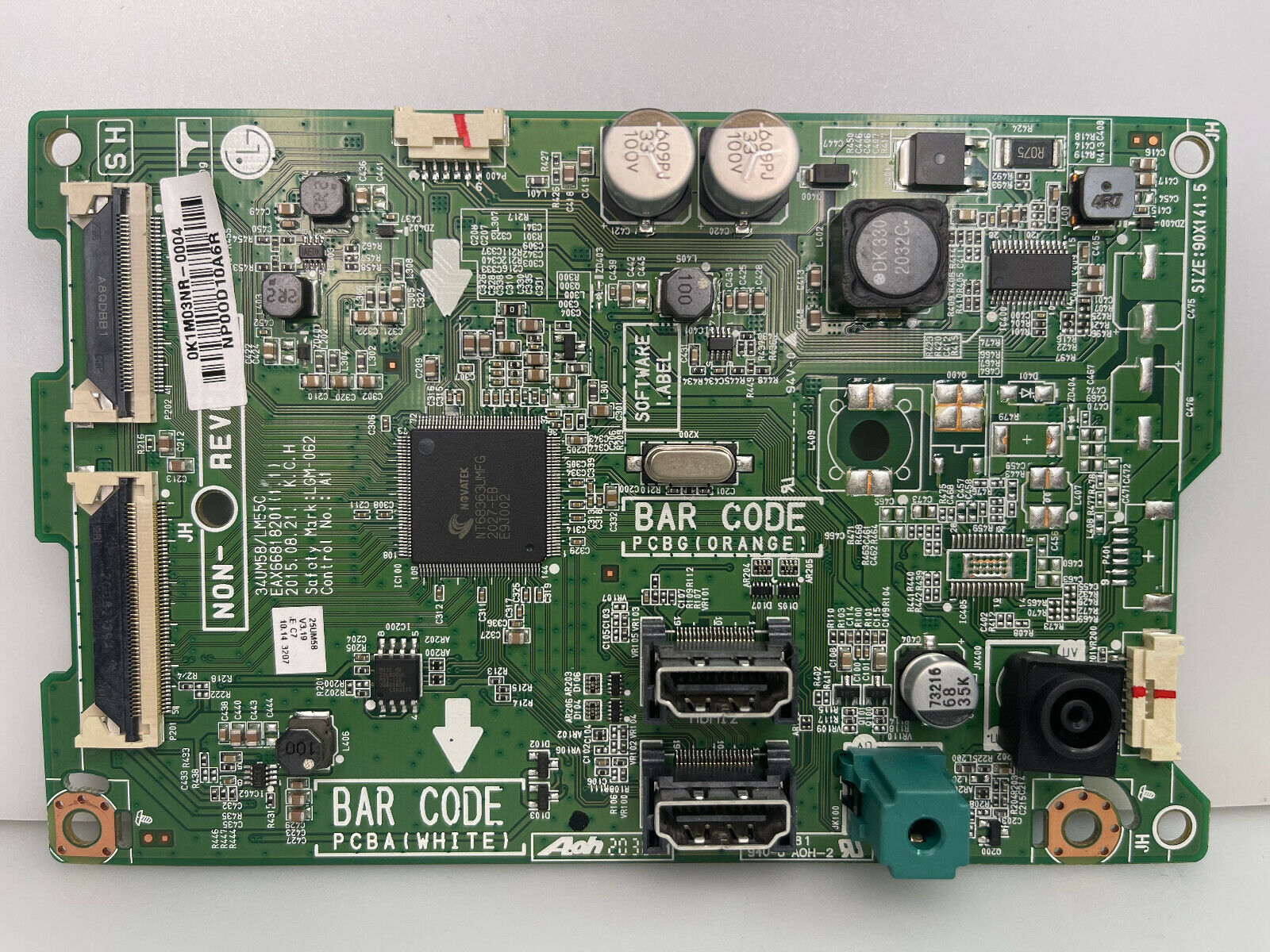 LG 25UM58 UltraWide® Full HD IPS LED Monitor 34UM58 / LM55C / EAX66818201(1.1)
