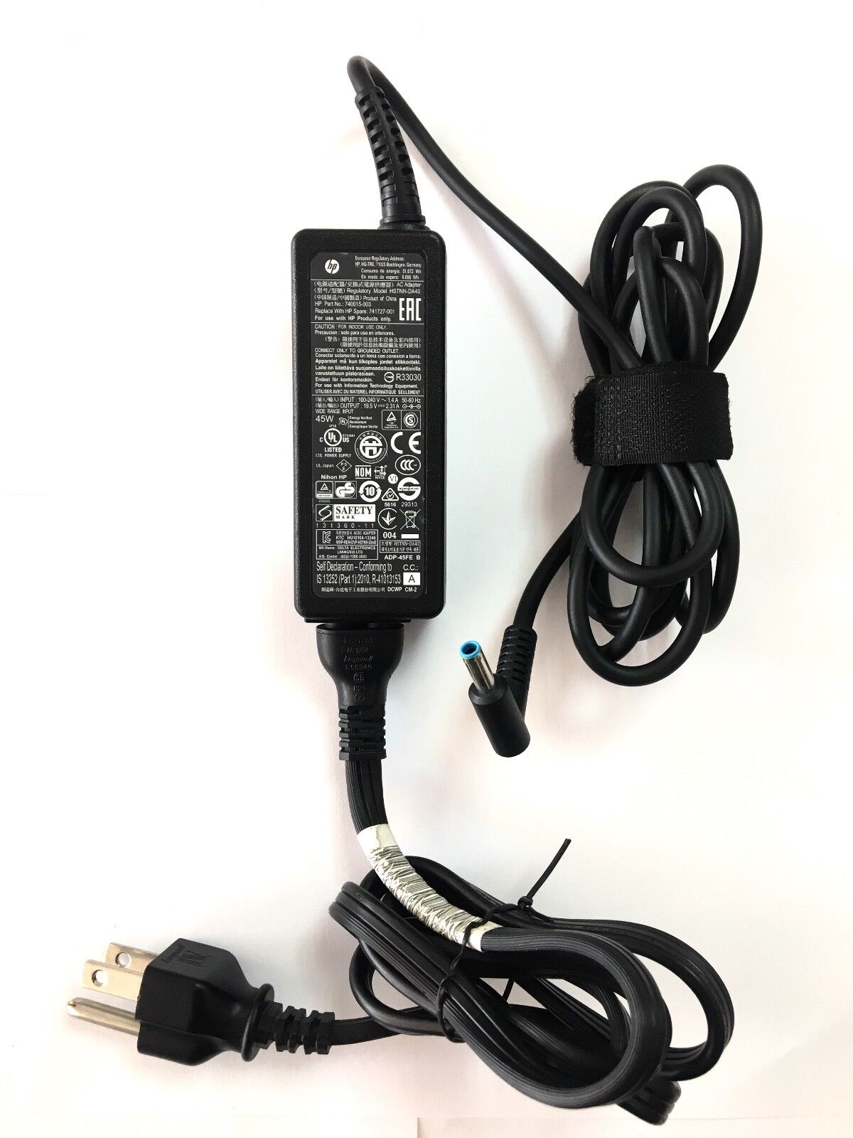 Genuine HP 45W blue tip laptop AC Adapter Power Supply charger 19.5V 8000+ sold