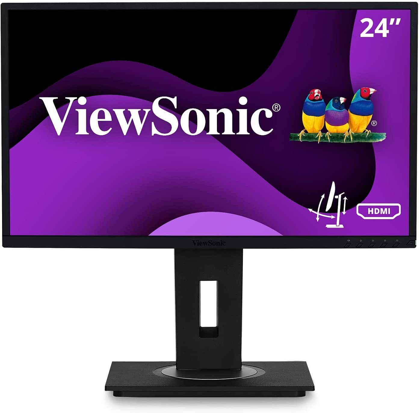ViewSonic VG2448 24 Inch IPS 1080p Ergonomic Monitor with HDMI DisplayPort USB