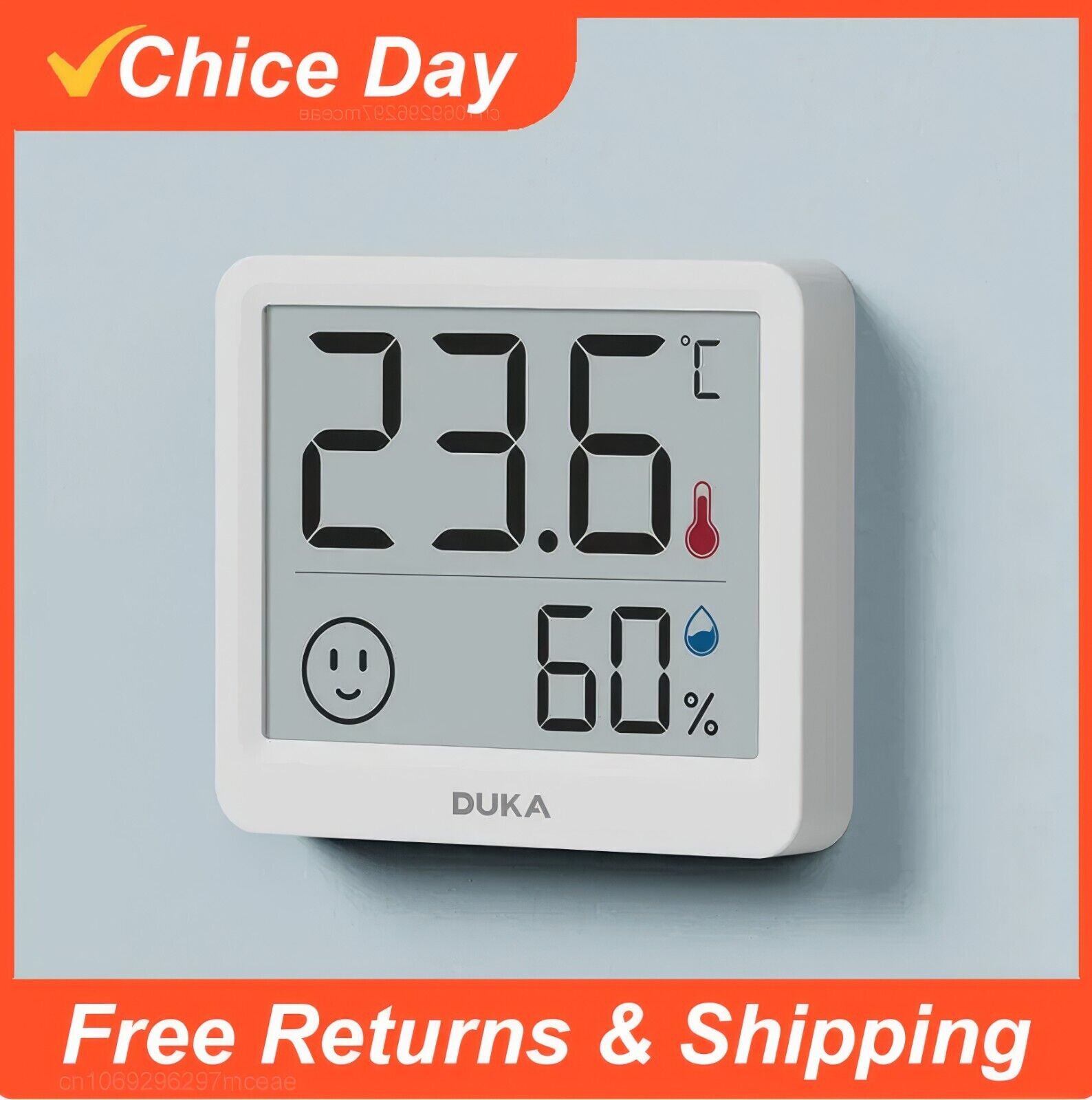 DUKA Atuman Indoor Climate Monitor - Digital Thermometer and Hygrometer with 2.5