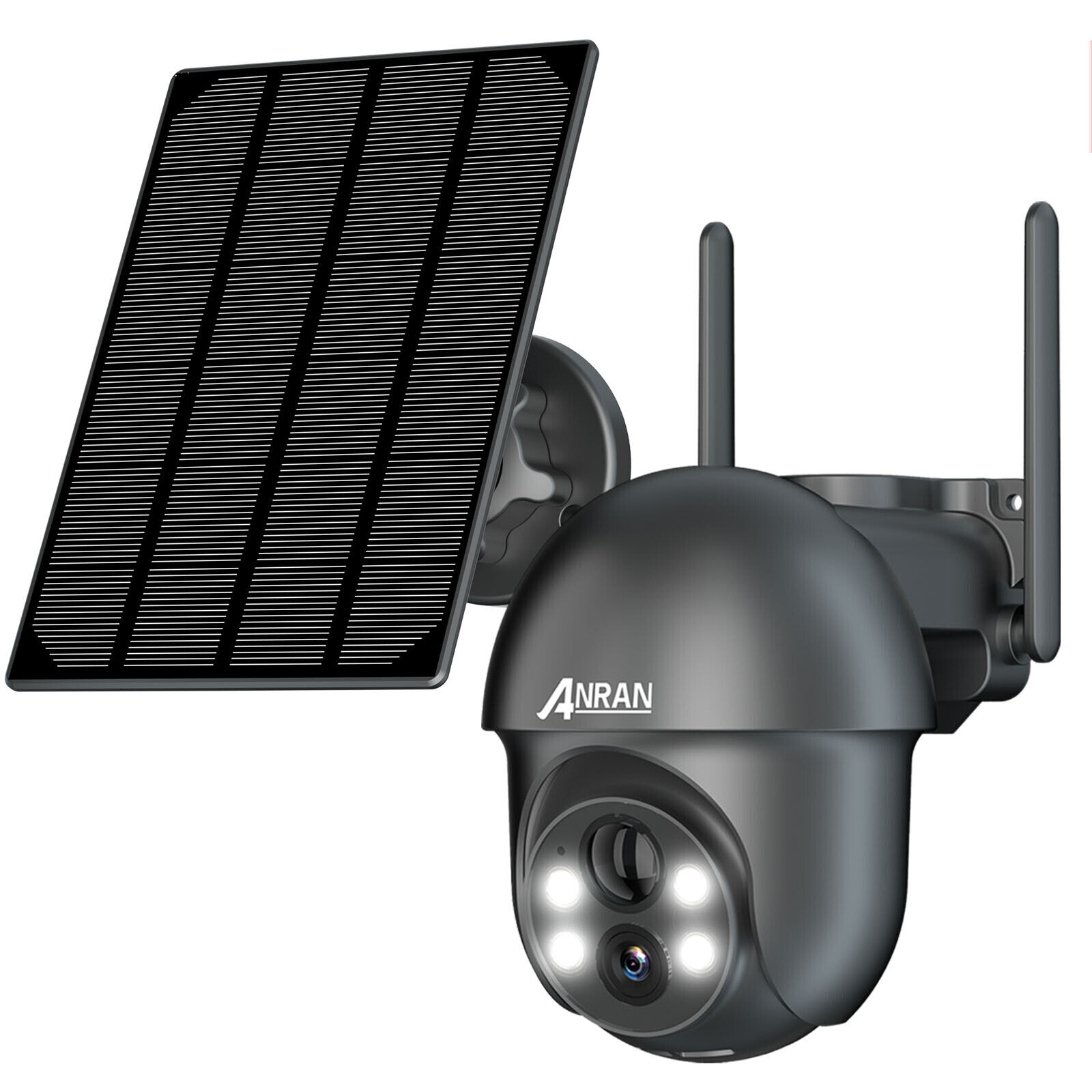 ANRAN Home Security Camera System Solar Panel 360°PTZ Wireless 3MP Outdoor Audio