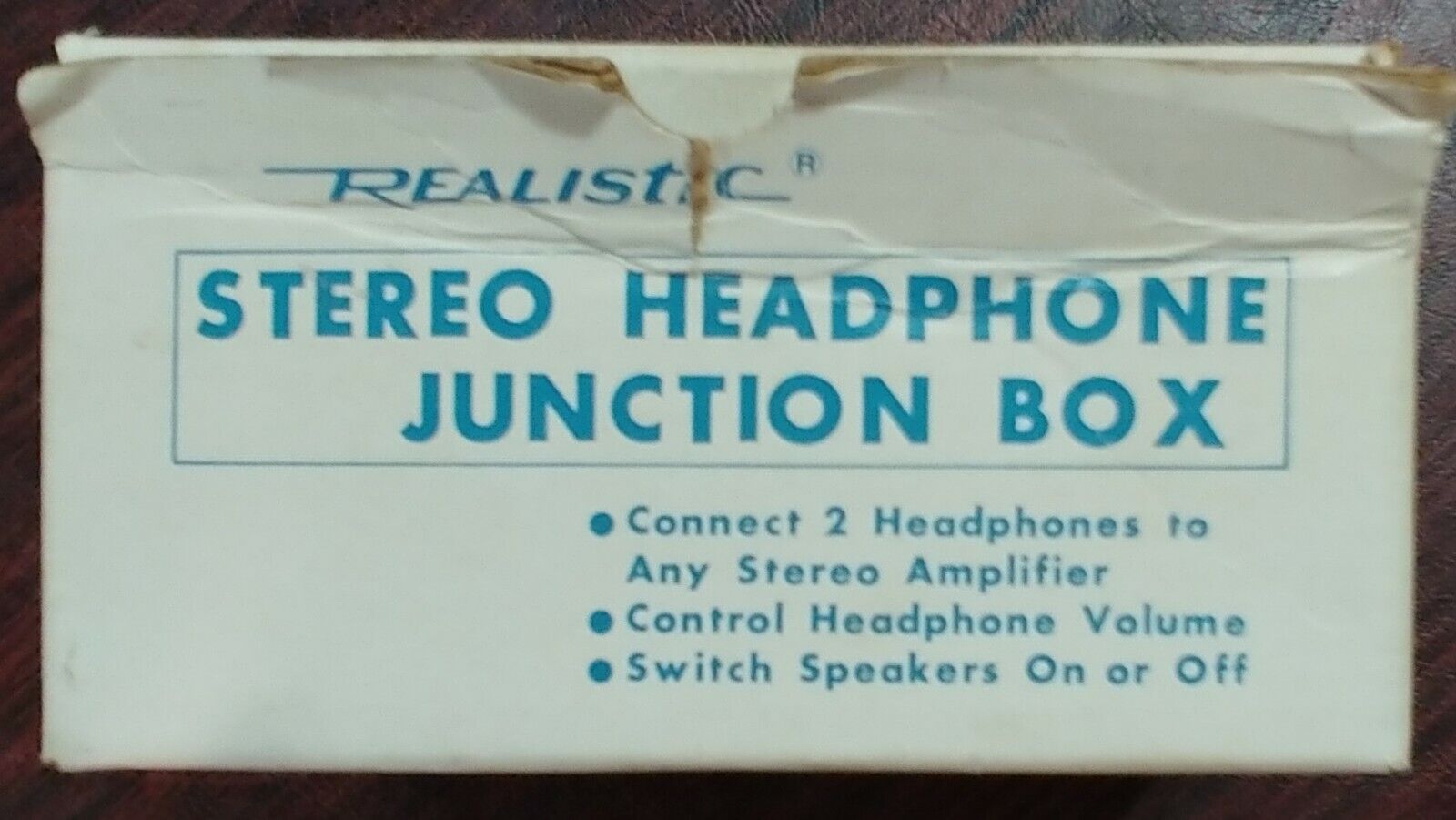Realistic Stereo Headphone Junction Box NOS Radio Shack Cat. No. 33-1010