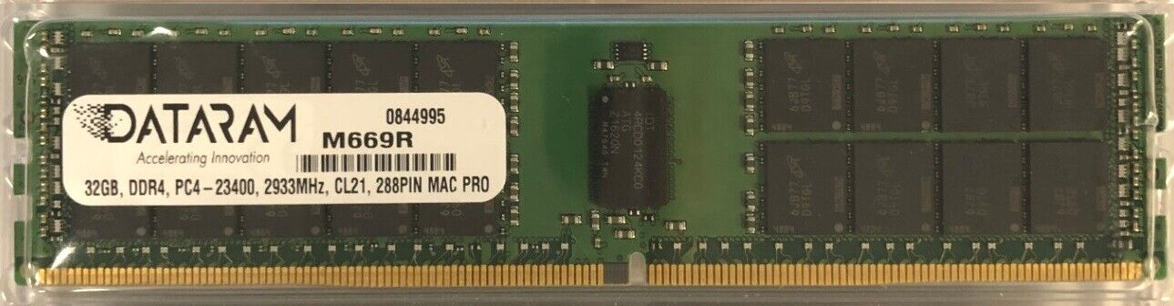 DATARAM 32GB  DDR4 2933MHz MEMORY RAM MODULE FOR THE 2019 APPLE MAC PRO 7,1