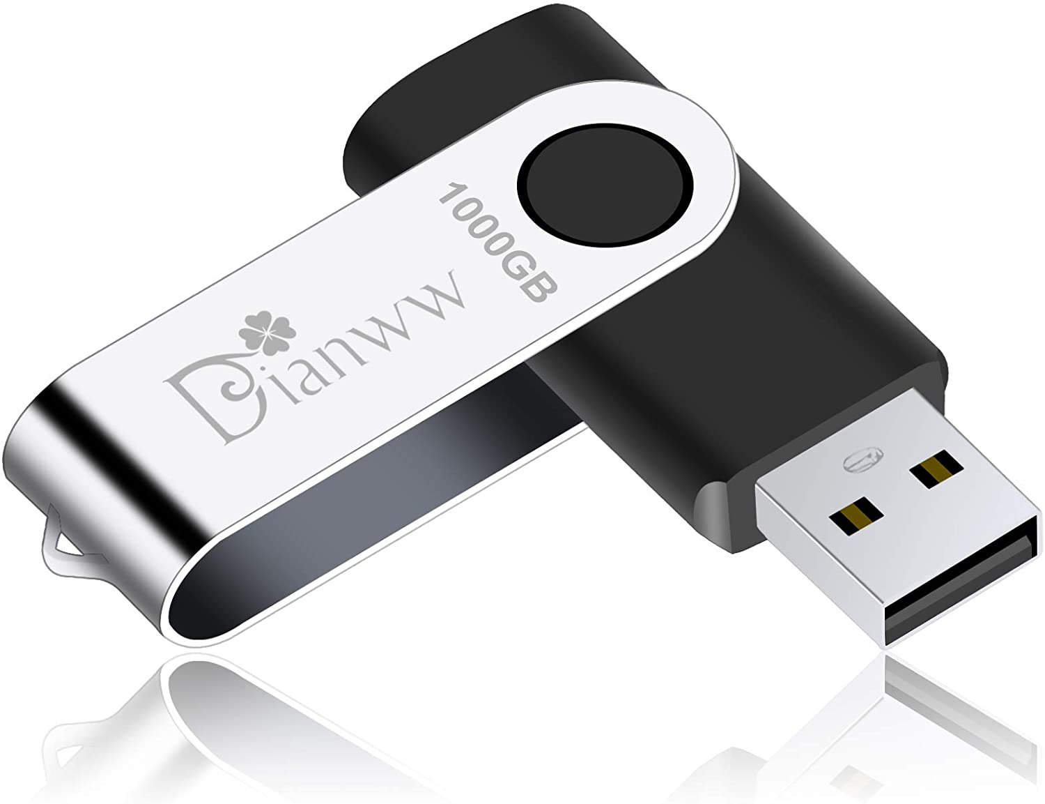 Usb flash drive 1tb, 2.0 USB for Laptop, USB-Powered, Removable, Black NEW
