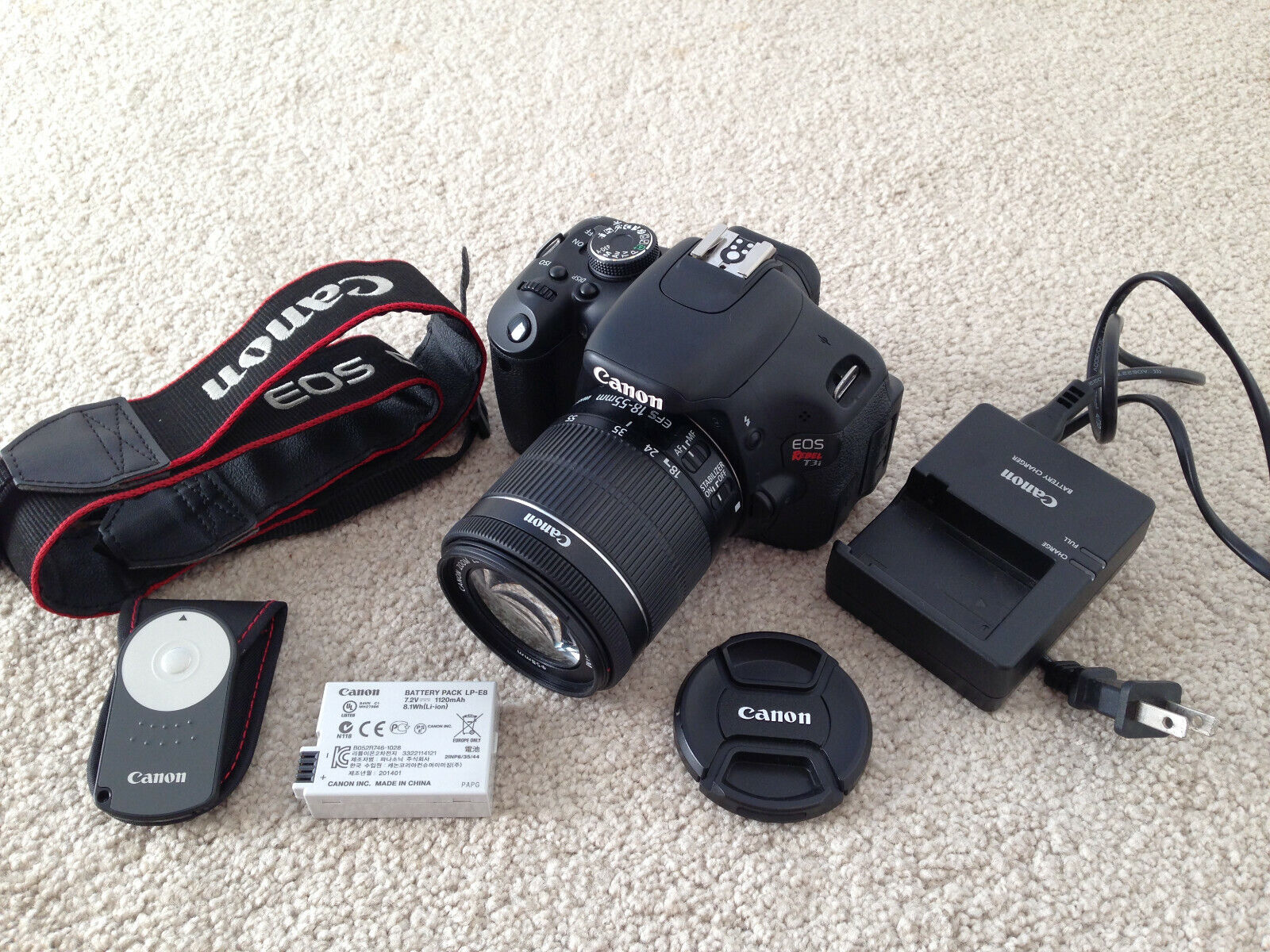 Canon EOS Rebel T3i 18.0MP Digital SLR Camera Body & EF-S 18-55mm IS STM Lens