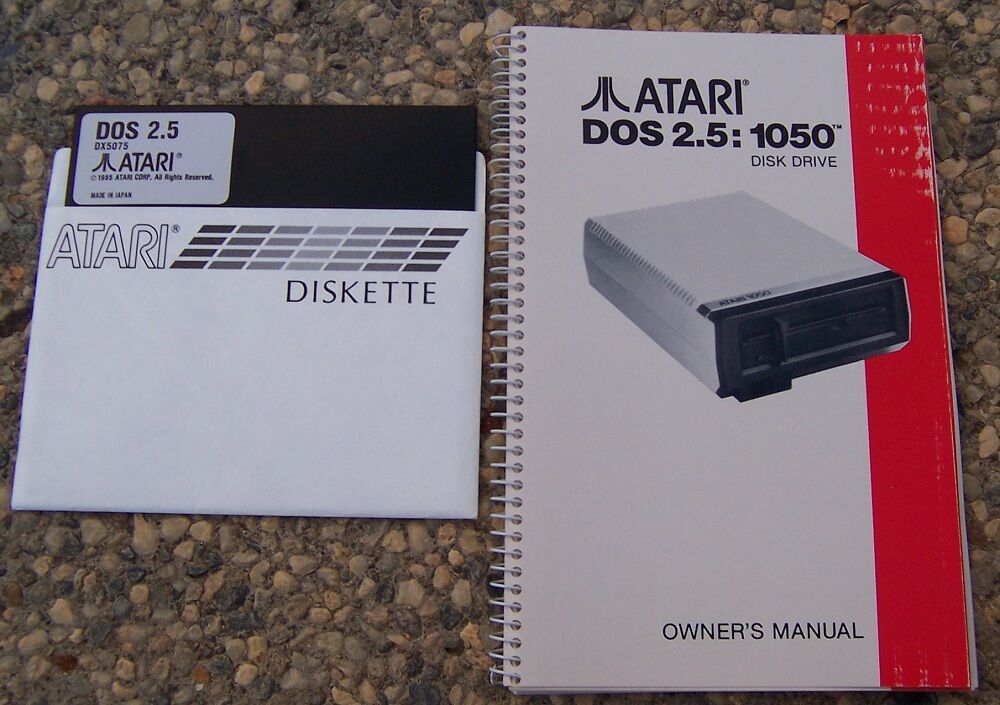 1050 OWNERS MANUAL w/DOS 2.5  NEW BUT SCUFFED COVER 800/XL/XE Atari