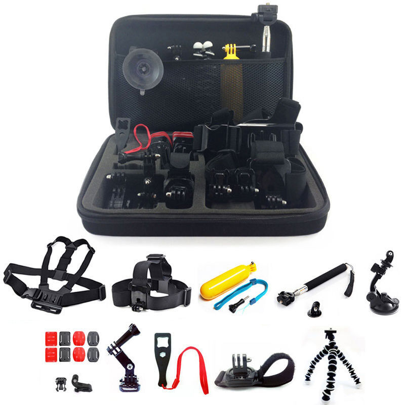 25in1 Head Chest Mount Monopod Accessories Kit For GoPro Hero 2 3 4 5 Camera