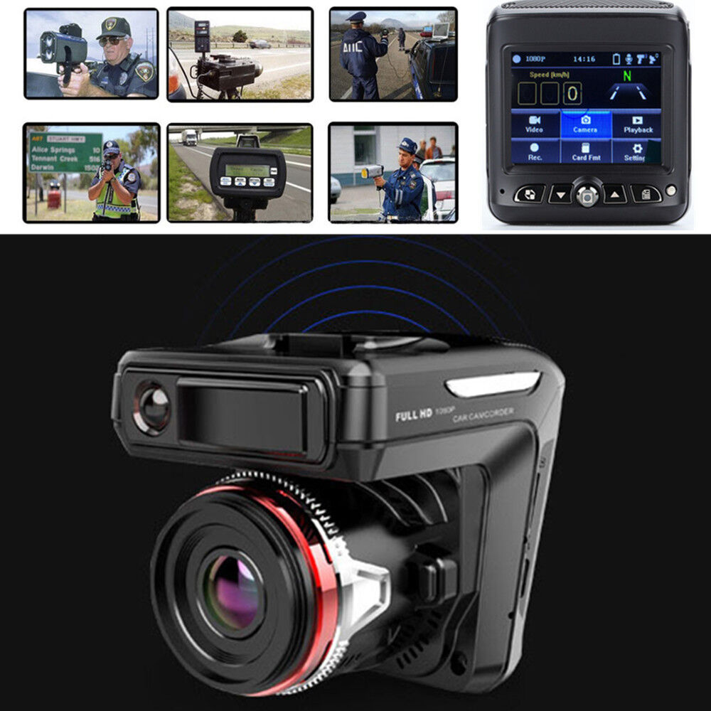 2in1 HD 1080P Car DVR Detector Camera Video Recorder Dash Cam Radar Laser Speed
