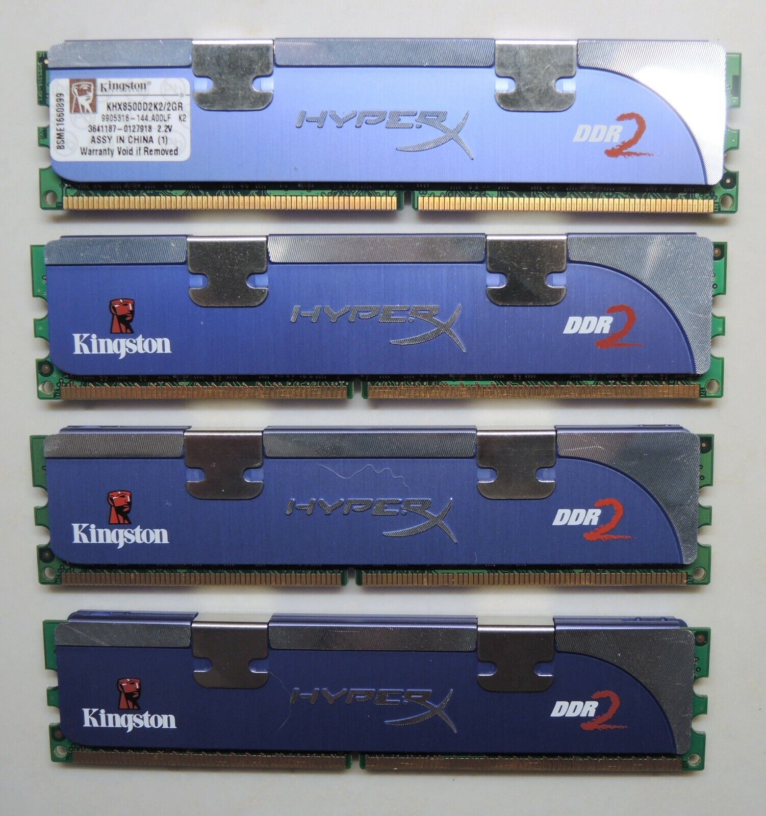 HyperX 4GB Kit (4 x 1GB) 240-Pin DDR2 SDRAM DDR2 1066 (PC2 8500) Dual Channel