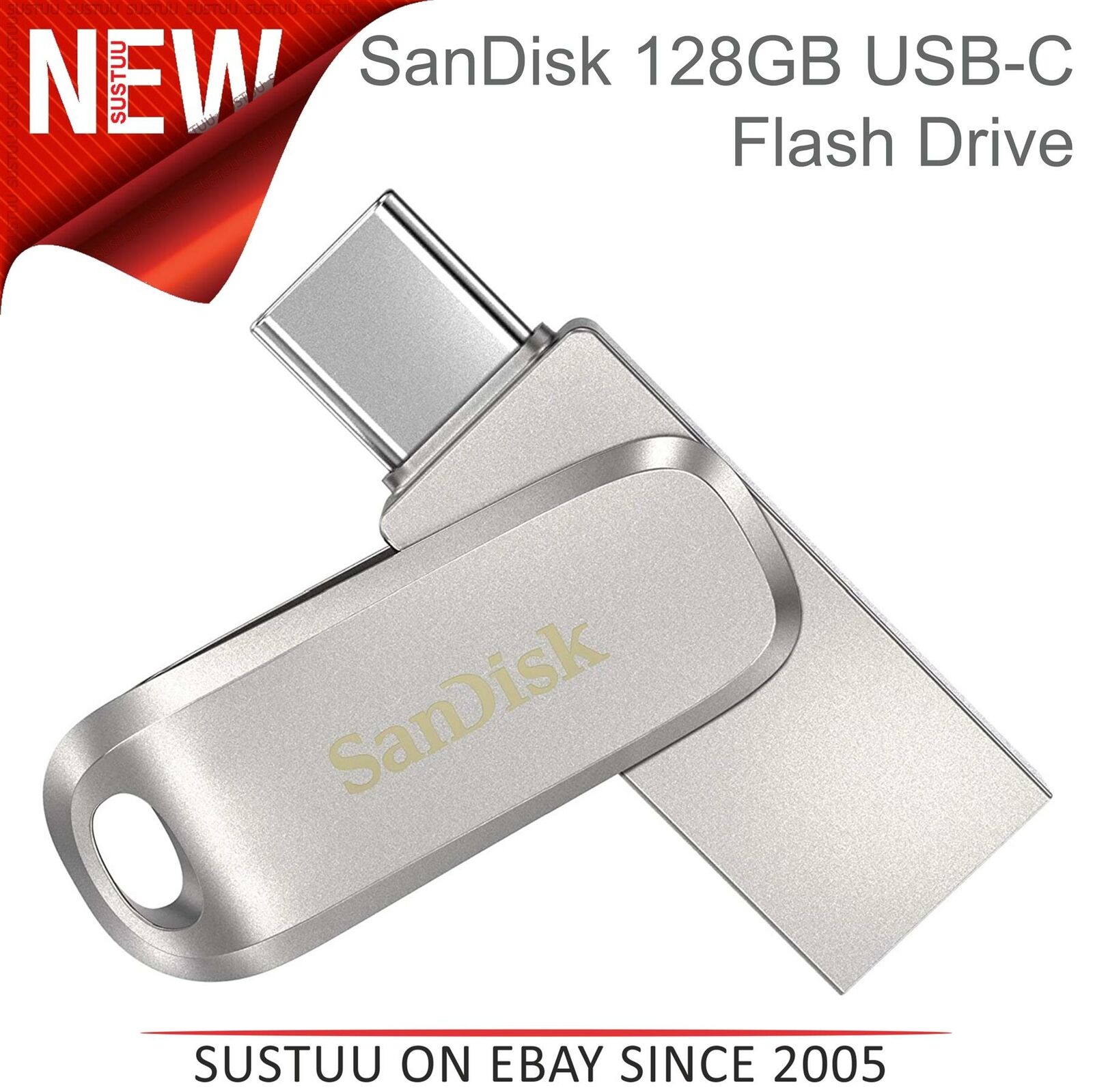 SanDisk 128GB Ultra Dual Luxe USB3.1 Type-C Gen1 Flash/Pen Drive│SDDDC4-128G-G46