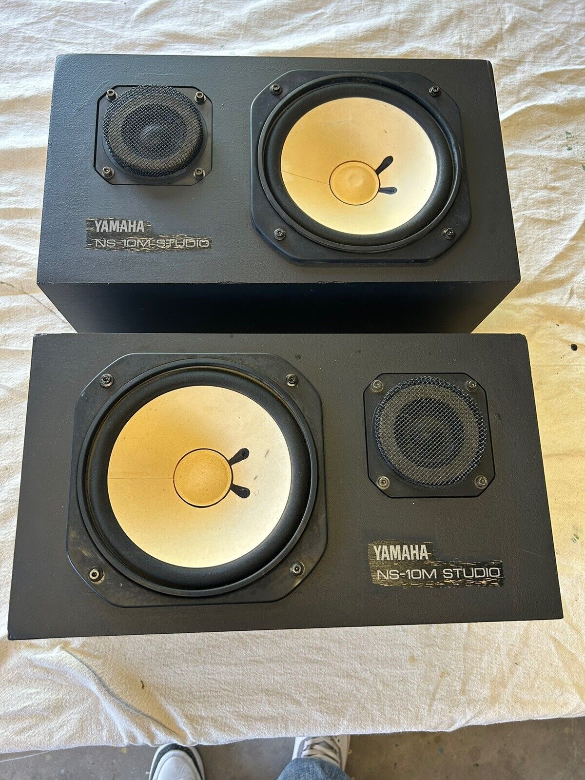 Vintage Pair Of Yamaha NS-10M Studio Monitor Speakers -