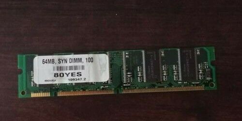 64MB SYN DIMM 100 RAM MEMORY