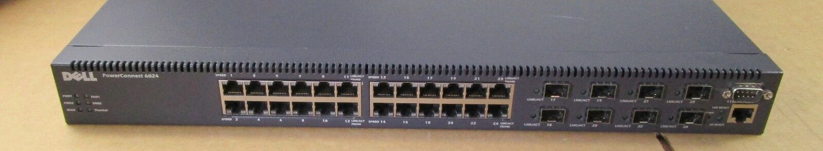 Dell R1799 Powerconnect 6024 24-Port Network Gigabit Switch + 8 SFP Ports
