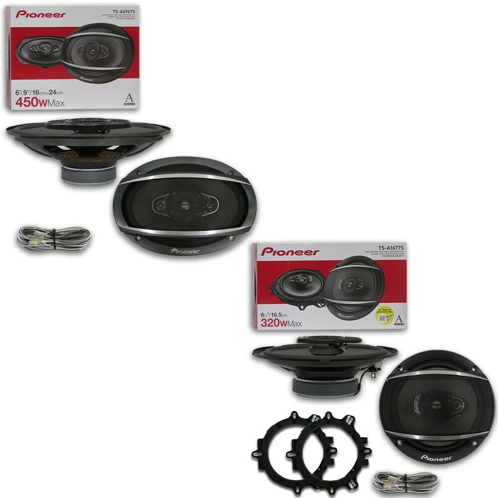 New Pioneer 6x9 4-way Car Audio Coaxial Speakers Plus 6.5