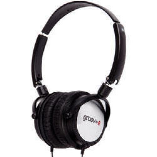 Groov-e DJ980 Lightweight DJ Style Swivel Over Ear Folding Monitor Headphones