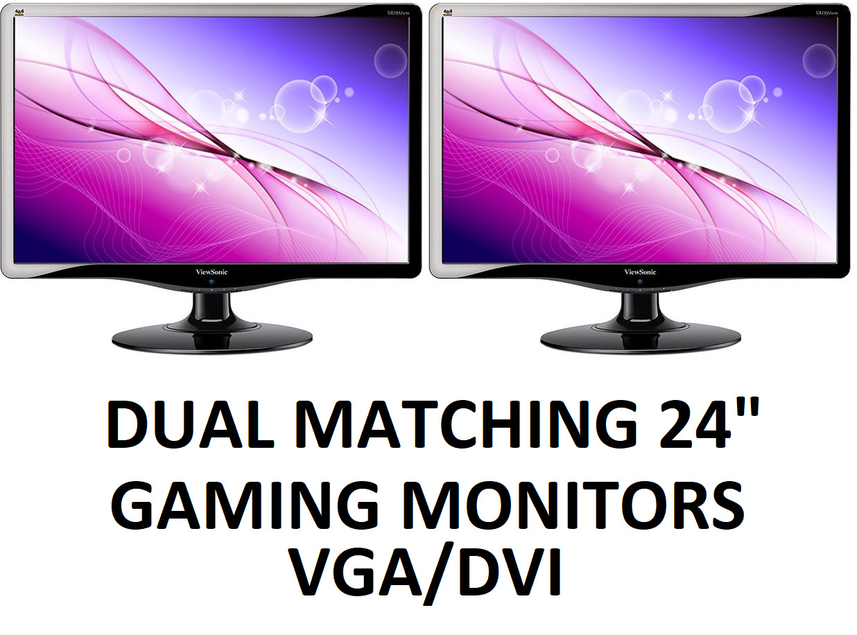 Dual Matching ViewSonic 24\