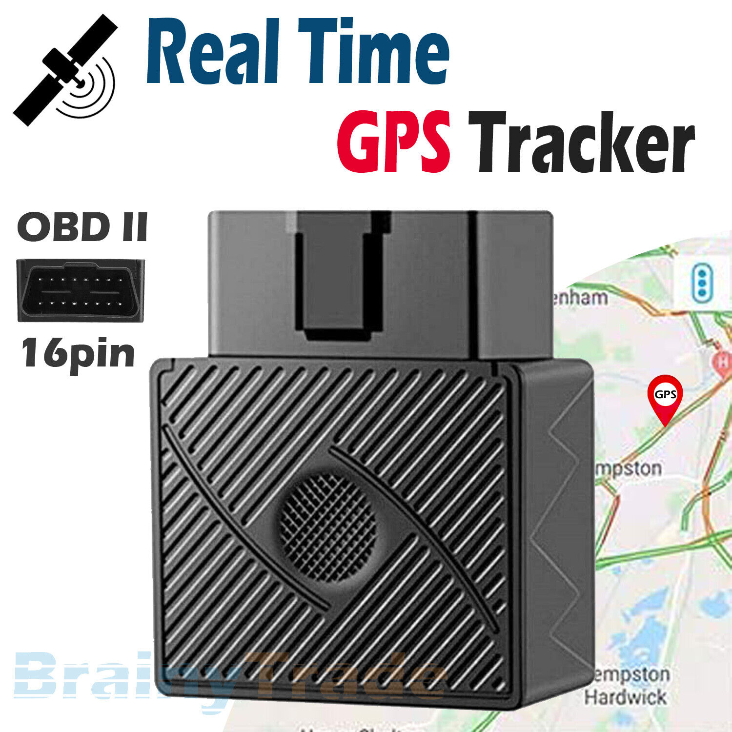 OBD II GPS Tracker Real-Time OBD2 Vehicle Car Truck Tracking Device Locator