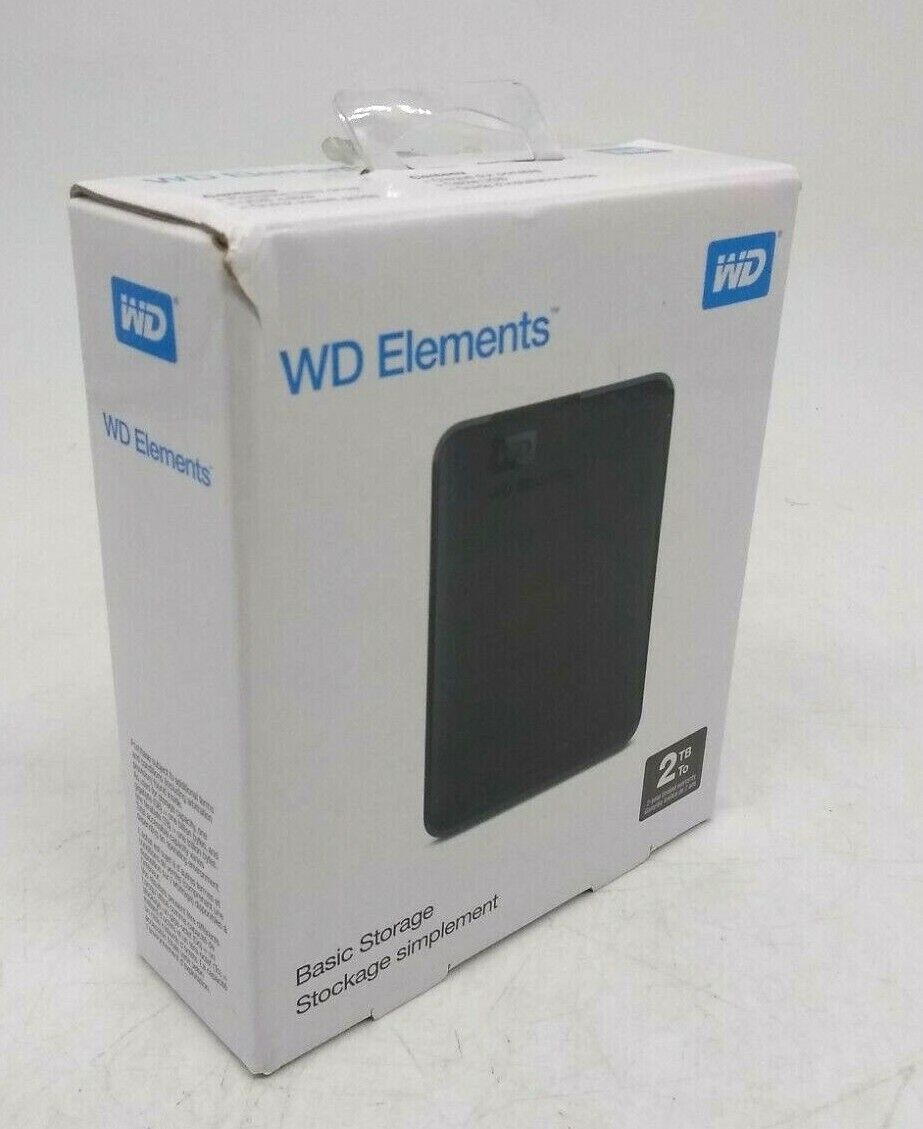 Western Digital WD Elements 2TB External Hard Drive Model WDBU6Y0020BBK-WESN 