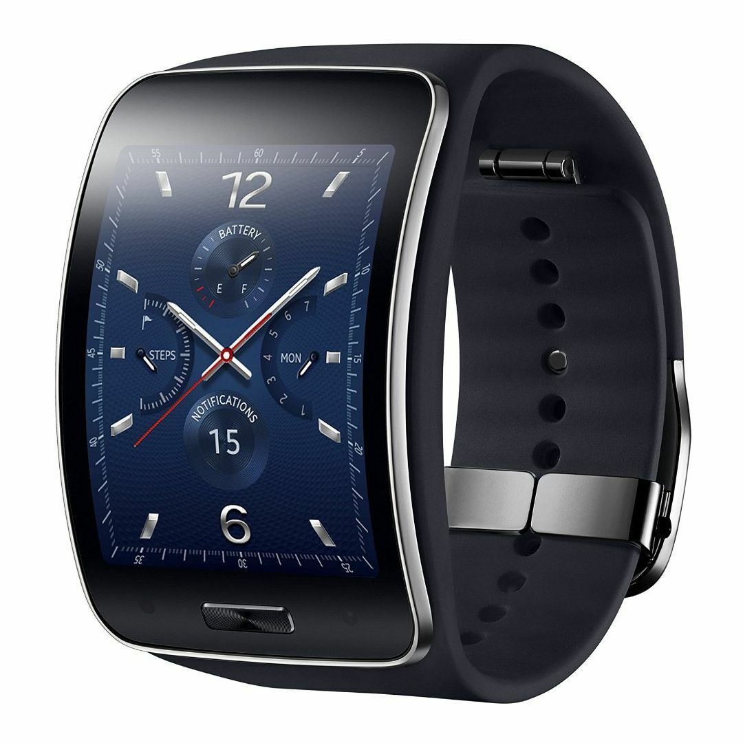 Samsung Galaxy Gear S SM-R750 Curved Super AMOLED Smart Watch - Black