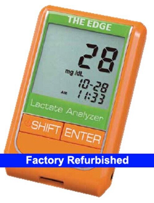 THE EDGE Lactate Meter, Test Kit, Blood Monitor - FACTORY TESTED - USA