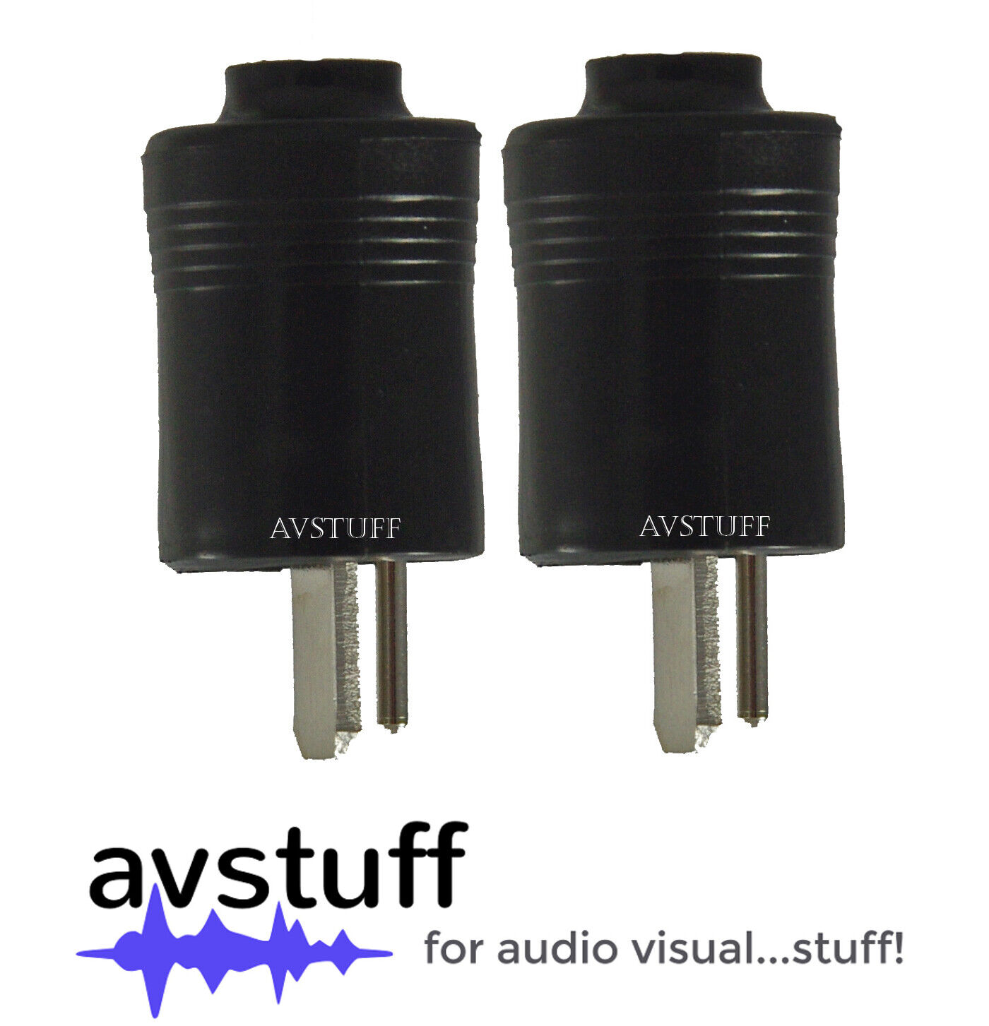 2 x 2 PIN DIN CONNECTOR PLUG suits BANG & OLUFSEN B&O SPEAKERS