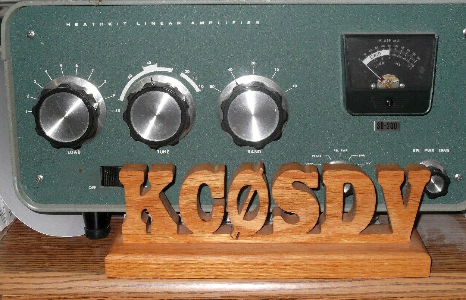 HANDCRAFTED OAK AMATEUR RADIO, HAM CALL SIGN-by KC0SDV- 