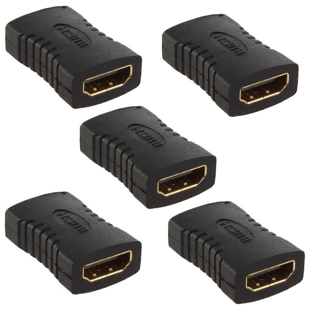 5 x HDMI Female To Female Extender Adapter Coupler Connector F/F For HDTV 1080P