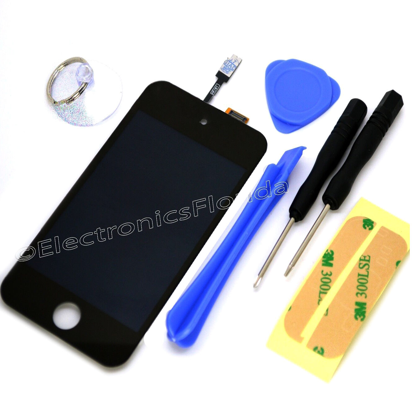  iPod Touch 4th Gen LCD Screen Replacement Digitizer Glass Assembly black tools