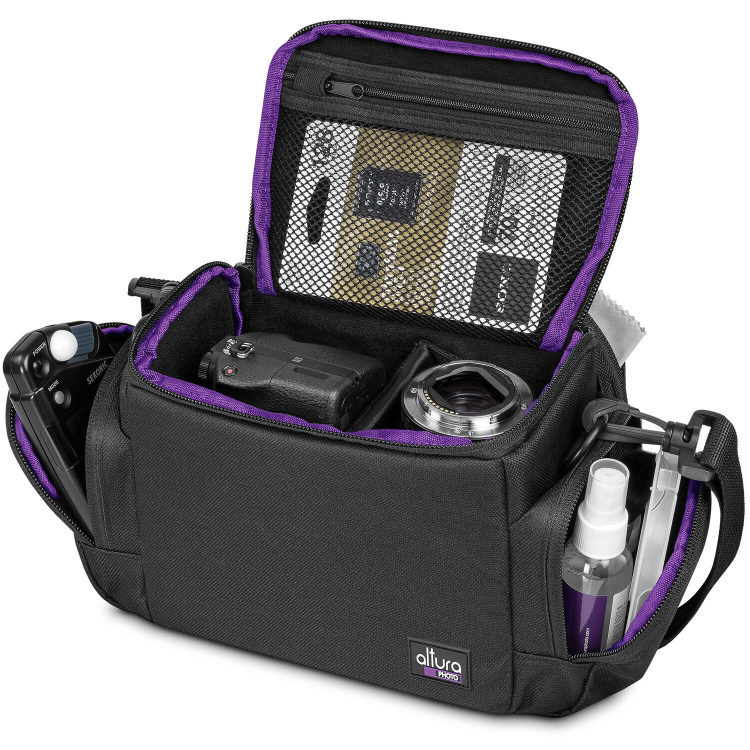 Medium Camera Bag Case by Altura Photo for Nikon Canon Sony DSLR and Mirrorless