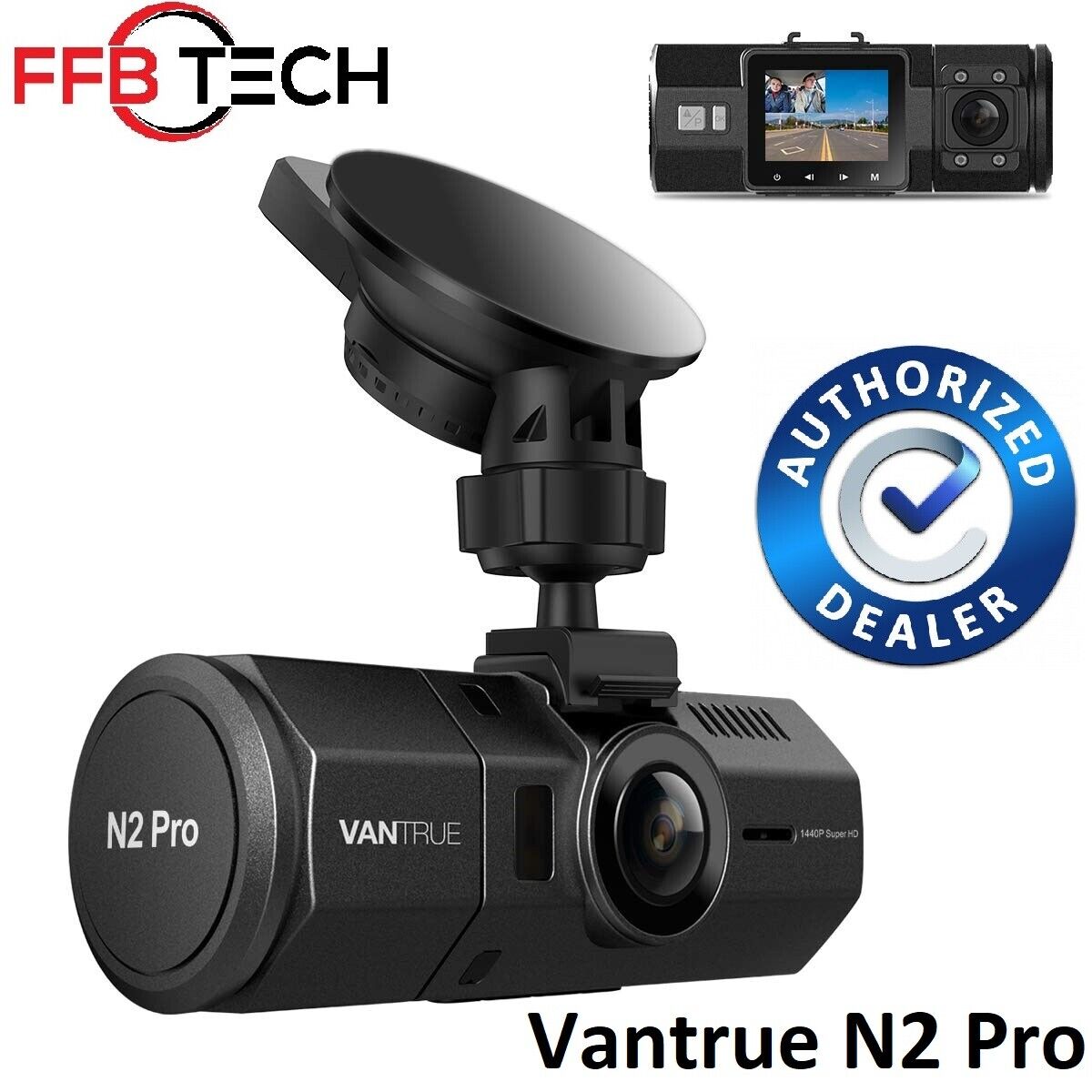 Vantrue N2 PRO-Dual Dash Cam-IR Night Vision -Factory Sealed (2023 Version)