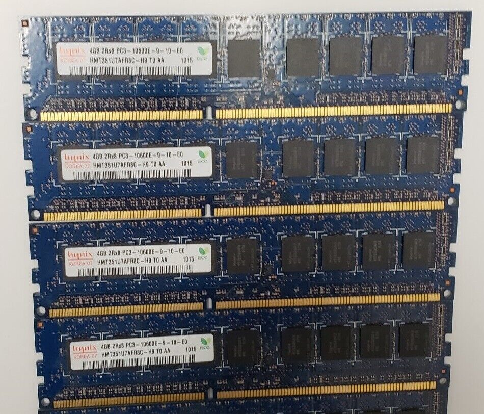 16GB (4 X 4GB) DDR3 PC3-10600 MEMORY FOR DELL PRECISION T1650 T1700  WORKSTATION