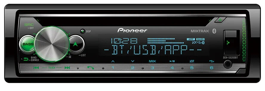 Pioneer Single DIN Built-in Bluetooth CD In-Dash MIXTRAX Car Stereo Receiver 
